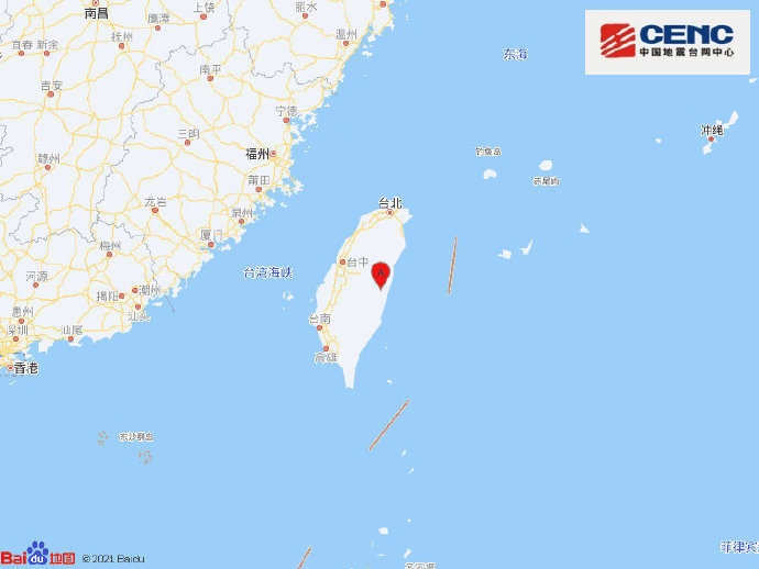 台湾花莲县发生5.9级地震 台媒称为超浅层地震，“狂摇近2分钟”