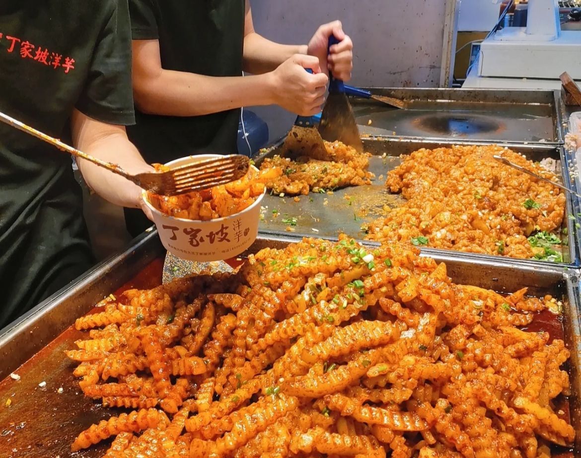 重庆旅游美食必吃特色小吃 丁家坡土豆